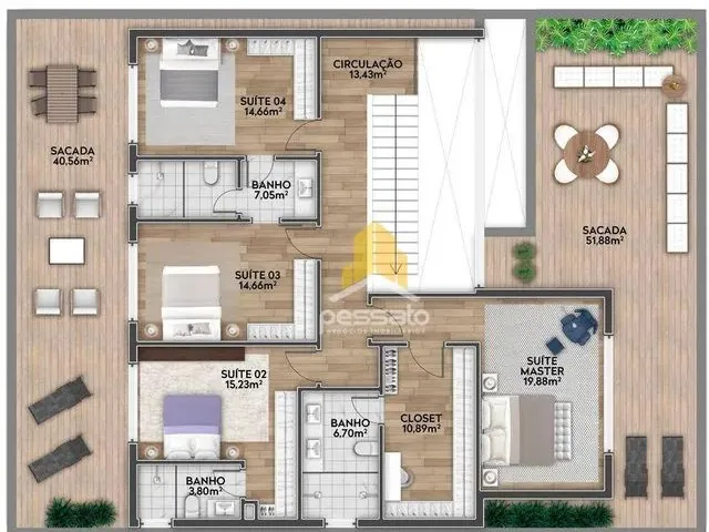 Imagem 2: Casa com 4 Dormitórios À Venda, 386 M² por R$ 3.410.000,00 - Prado Bairro - Cidade