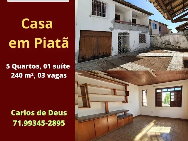 Imagem: Oportunidade Casa em Piatã, 5 Quartos