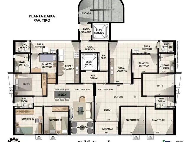 Imagem 4: Apartamento para Aluguel com 3 Quartos na Torre