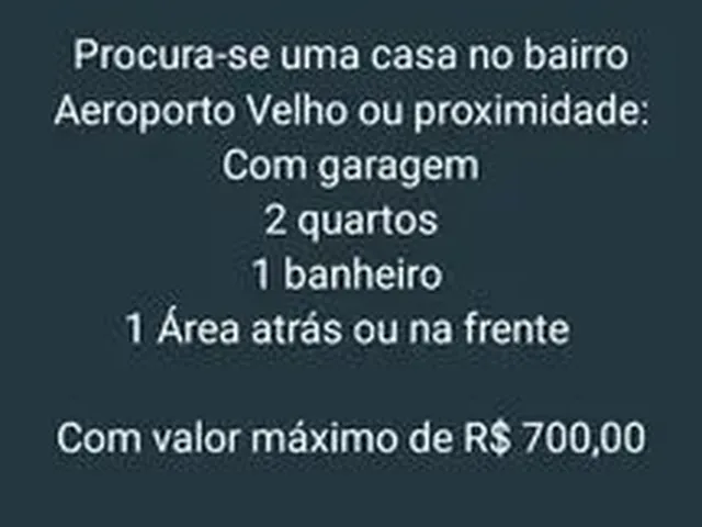 Imagem: Procura-Se Casa para Alugar