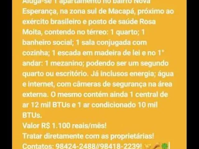 Imagem: A kitnet possui 1 Dormitório, 1 Banheiro e está