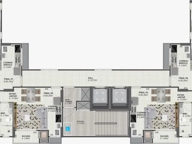 Imagem: Apartamentos na Planta Bairro Jardim Itália