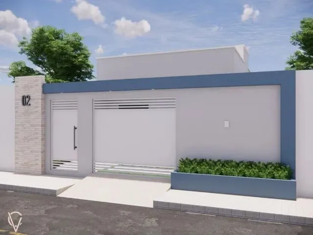 Imagem: A casa possui 3 Dormitórios, 1 Suíte, 2 Banheiros, 1 Vaga