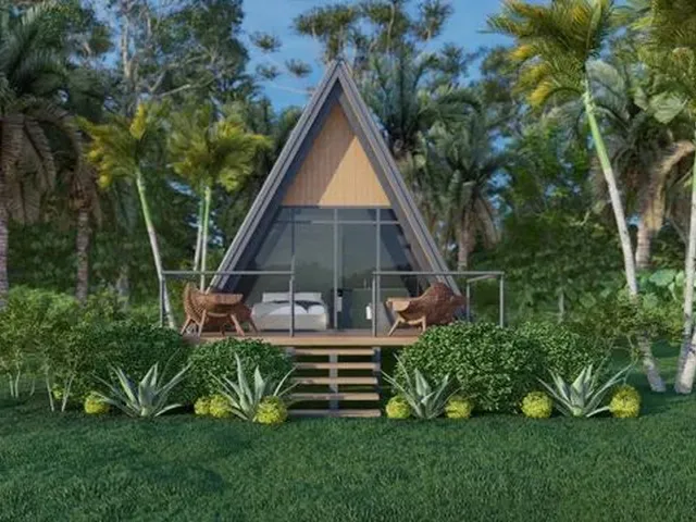 Imagem 1: Chalé A-Frame Casa com 1 dormitório