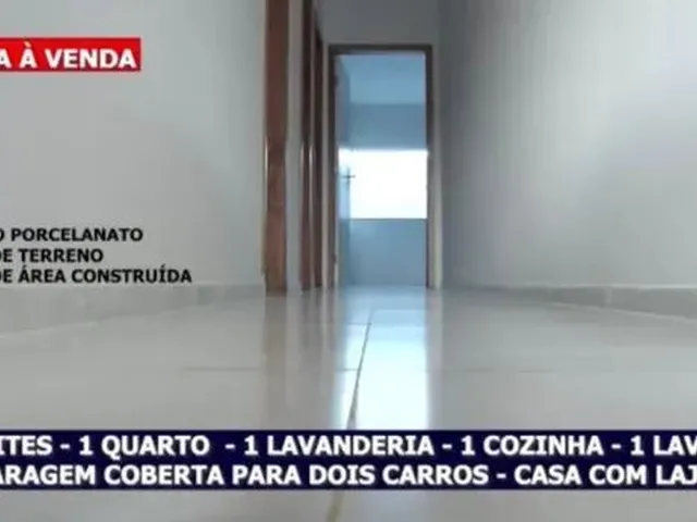 Imagem: A casa possui 3 Dormitórios, 1 Suíte, 3 Banheiros, 2 Vagas