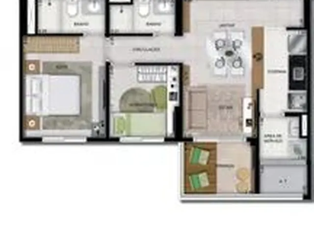Imagem: Apartamento de 2/4 no Ed Torres Parnazzo