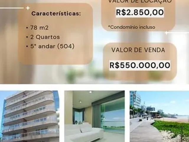 Imagem: Apartamento para Aluguel Possui 70 Metros