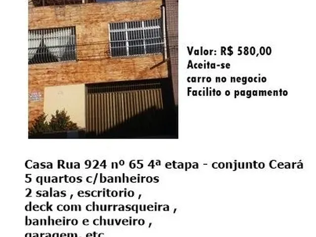 Imagem 1: Vendo Casa Conjunto Ceara