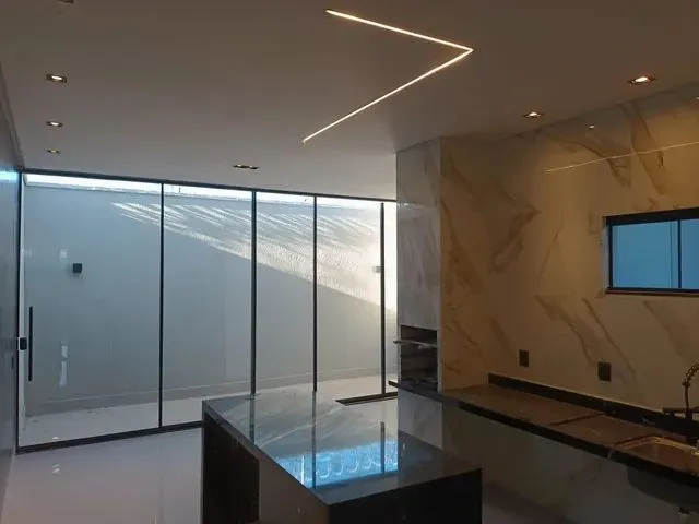 Imagem 9: Casa Nova 3 Quartos Sendo 1 Suíte Varanda Gourmet Porcelanato Iluminação Led Alto