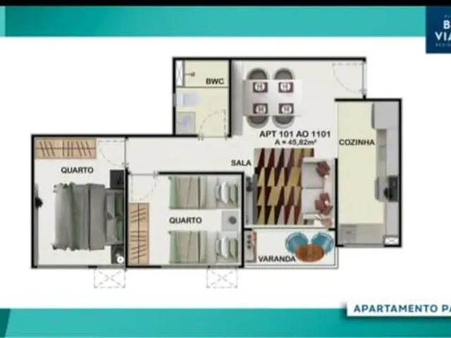 Imagem 7: Apt. na Imbiribeira 2 Quartos Varanda no Programa Minha Casa Minha Vida - Ótima
