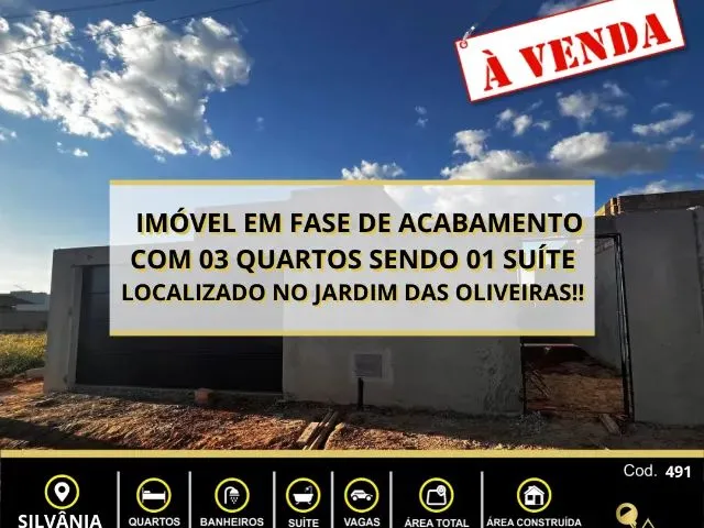 Imagem: Imóvel Novo de 200M² com 03 Quartos Sendo