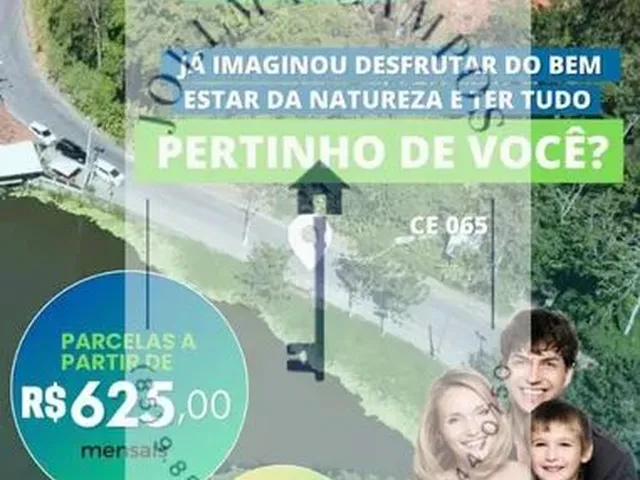 Imagem: Adquira Seu Lote na Serra de Pacoti Sem