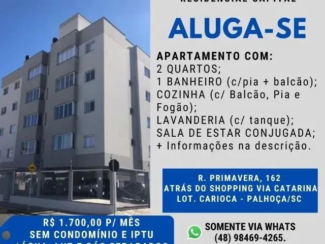 Imagem: Aluga-Se Apartamento Atrás do Via Catarina/Giasse