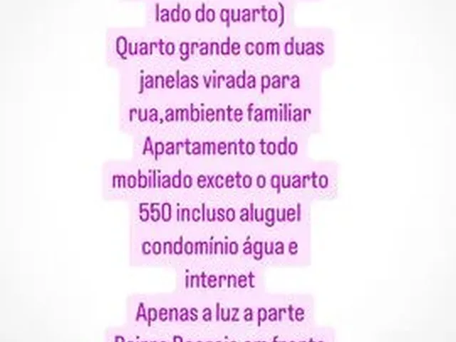 Imagem: Vaga em Quarto no Bairro Recreio em Frente