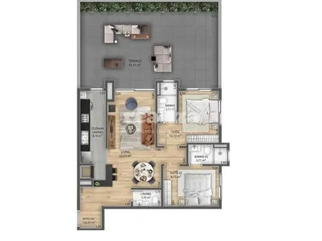 Imagem 3: Apartamento com 2 Dormitórios em Gramado