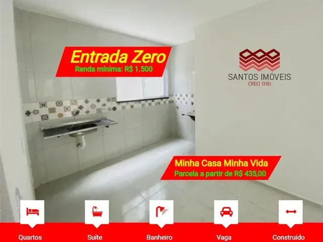 Imagem 2: Si: Apartamento para Venda, Entrada Zero, Programa Minha Casa Minha Vida, Renda R$ 1.500