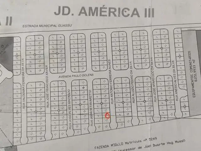 Imagem 3: Terreno Jd América III -Bataguassu