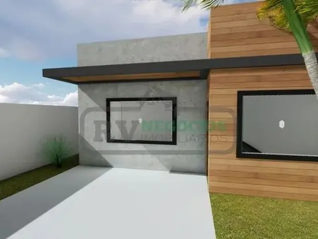 Imagem: )(- Linda Casa Linear e Nova com 2 Quartos