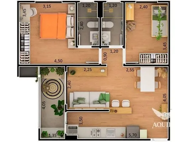 Imagem 14: Apartamento com 64 M² no Edifício Terraço Boa Vista - Jardim do Paço - Sorocaba