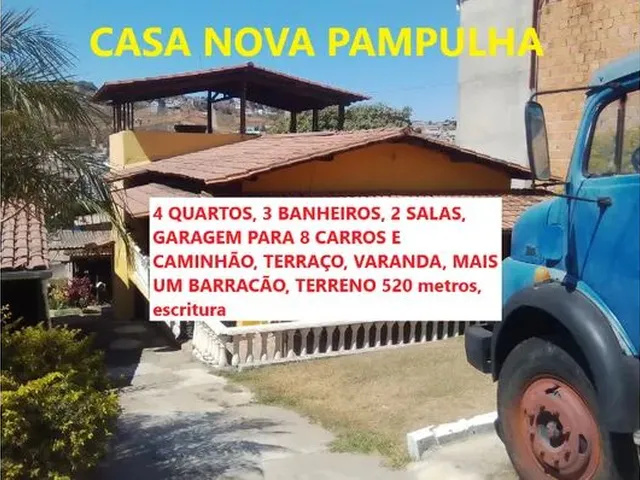 Imagem: Casa 4 Quartos, 3 Banheiros, Garagem para