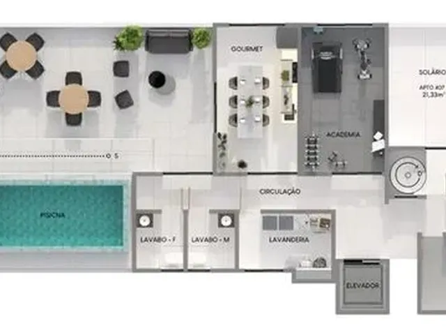 Imagem 16: Studio em Intermares, Entrega 06/2025 C/22,39M² Nascente, C/Elevador, Área de Lazer