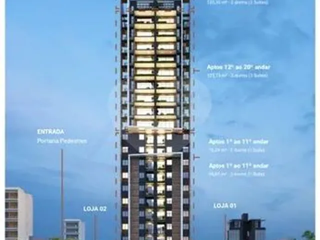 Imagem: O apartamento possui 3 Dormitórios, 1 Suíte, 1 Banheiro,