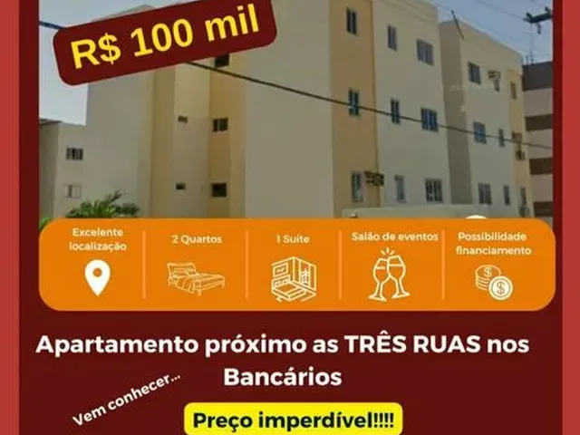 Imagem: Venda Ligeira de Apartamento nos Bancários