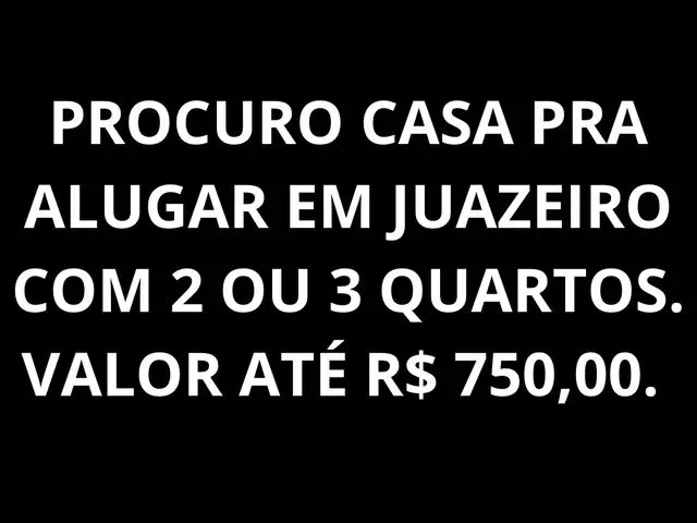 Imagem: Busco Casa pra Alugar
