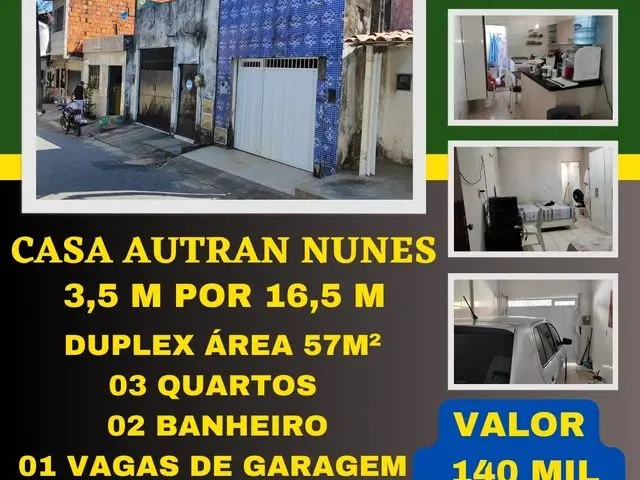 Imagem: Vendo Duplex no Bairro Autran Nunes com