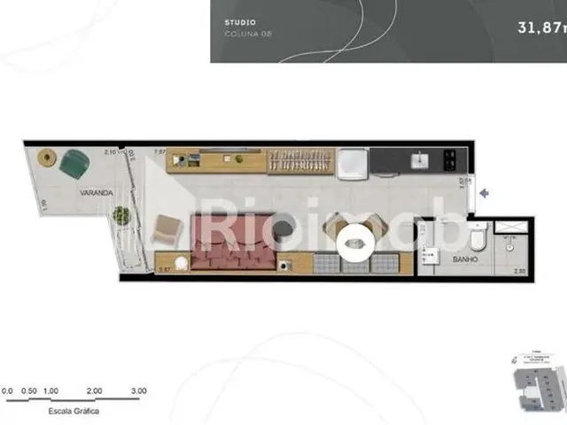 Imagem 8: Leblon Apartamento com 1 dormitório