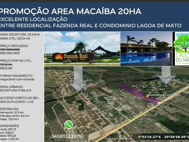 Imagem: Vende-Se Área na Reta Tabajara Ao Lado