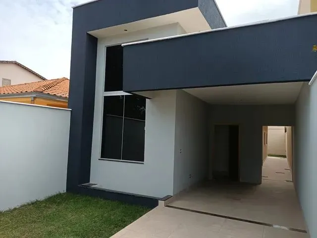 Imagem 1: Casa Nova Jardim Europa Contendo 03 Quartos Sendo 1 Suíte, Sala Ampla em 2 Ambientes Com