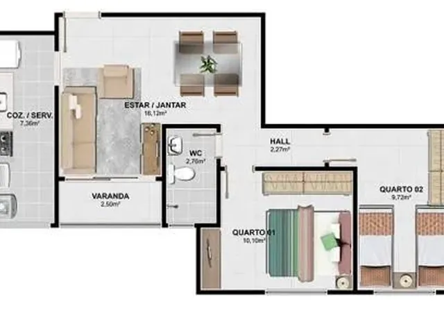 Imagem 10: Apartamento 2 Quartos - Propriá - R$ 130.000,00