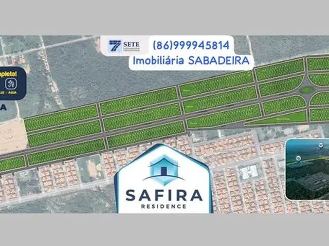 Imagem: Loteamento Safira Residence- Bairro Planejado