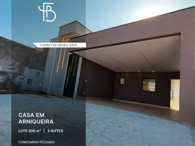 Imagem: Linda Casa Arniqueira, 3 Suítes, Cond.fechado