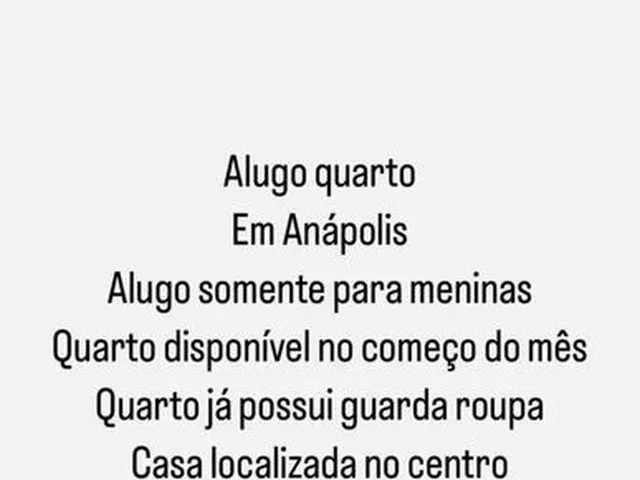 Imagem: Aluguel de Quarto