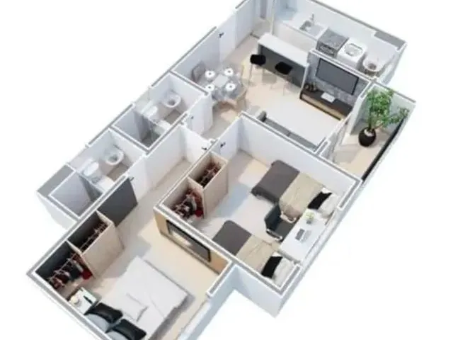 Imagem 6: Repasse de Apartamento no Granvilage Eusébio 2, Varanda e Suíte, no Centro do Eusébio