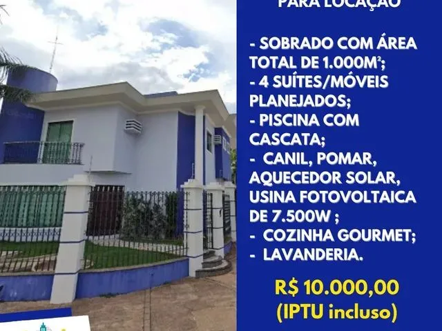 Imagem: Sobrado para Locação, Lixeira, Cuiabá