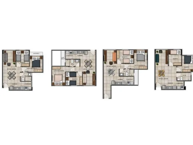 Imagem: Apartamento 2 Quartos/Suite Reversível