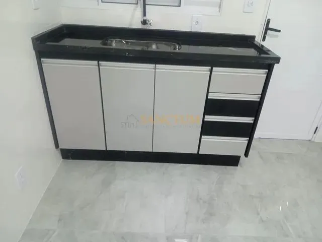Imagem: O studio possui 1 Dormitório, 1 Banheiro, 1 Vaga na