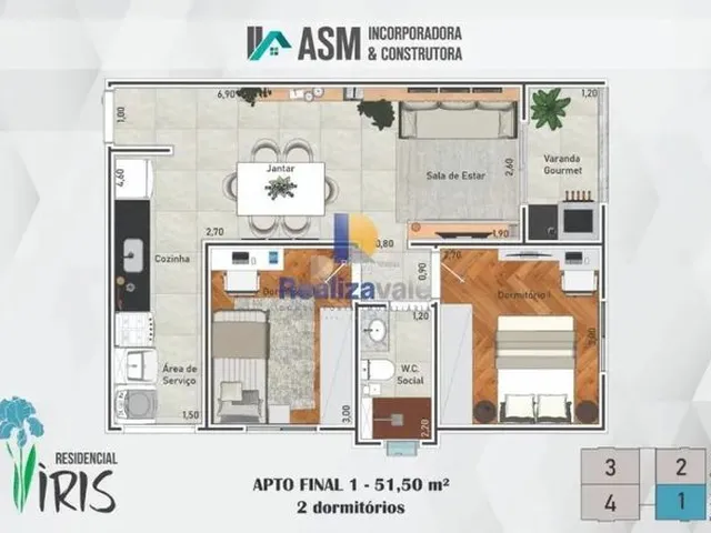 Imagem 8: Venda Apartamento com 2 dormitórios