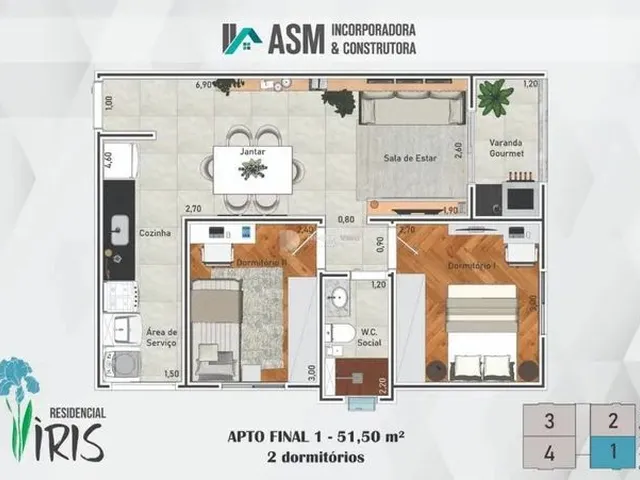 Imagem 6: Venda Apartamento com 2 dormitórios