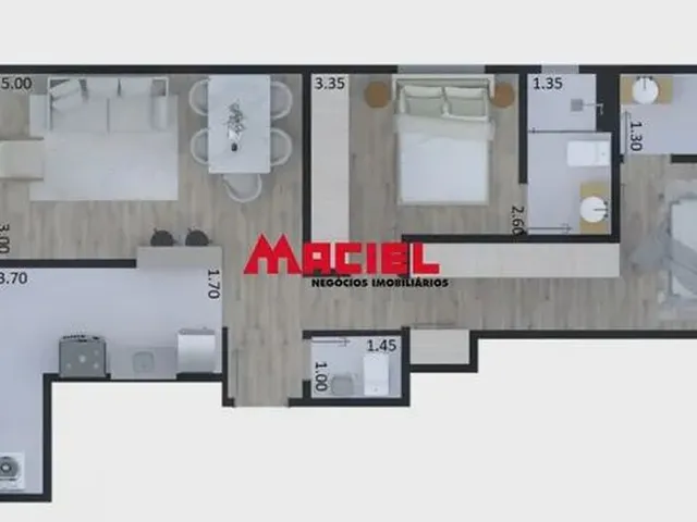 Imagem 5: Apartamento Padrão em Taubaté