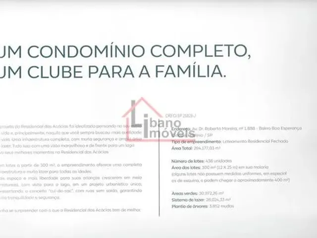 Imagem: Terreno - Residencial das Acácias - Paulínia