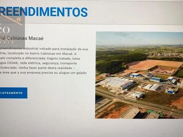 Imagem 3: Indústria no Cajueiros - Macaé