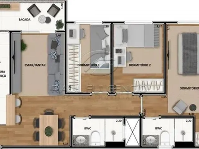 Imagem 3: Apartamento Padrão em Londrina