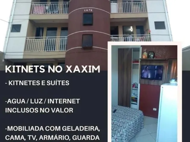 Imagem: Kitnete e Suíte Mobiliada no Xaxim