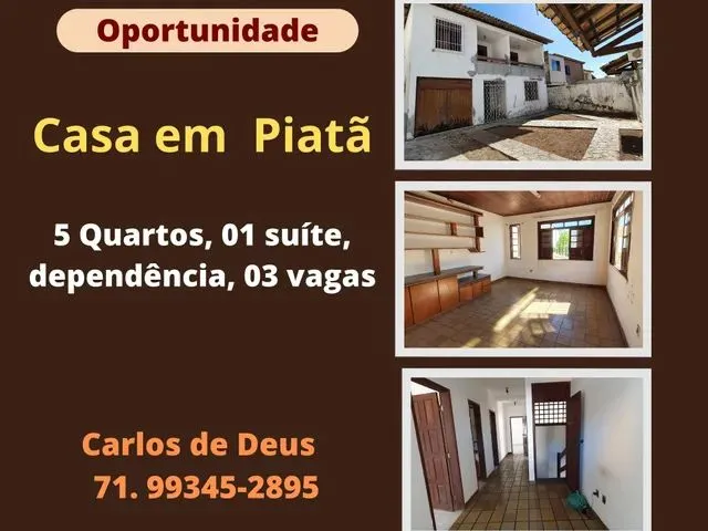 Imagem: Excelente Casa em Piatã, 5 Quartos, 01