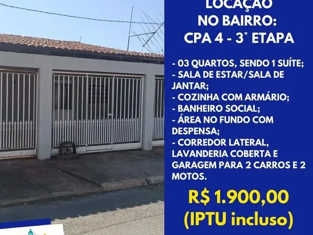 Imagem: Casa para Locação, Morada da Serra, Cuiabá-Mt