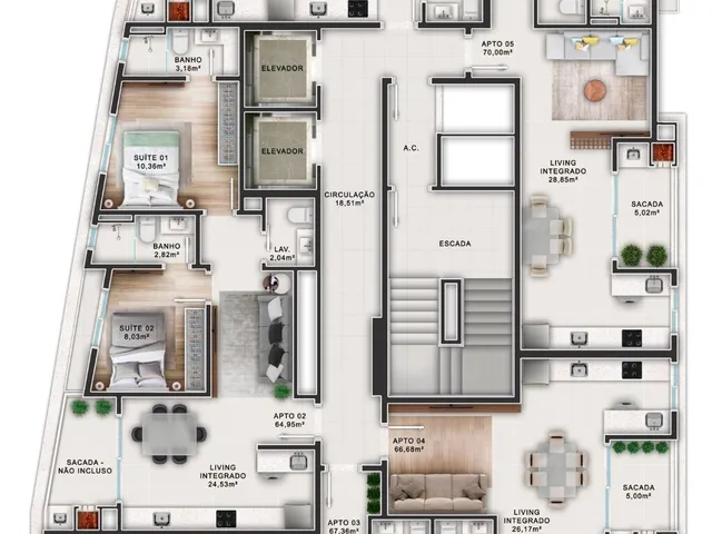 Imagem 5: Apartamento À Venda no Bairro Tabuleiro dos Oliveiras - Itapema/Sc
